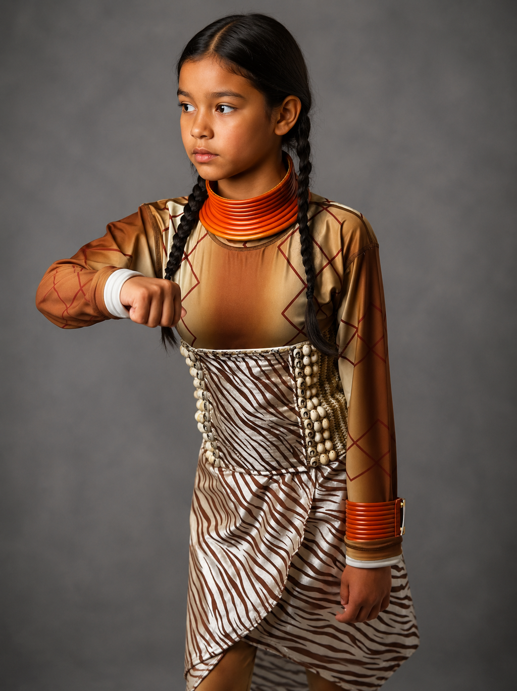Golden Lion & Lion Cub Costume Set