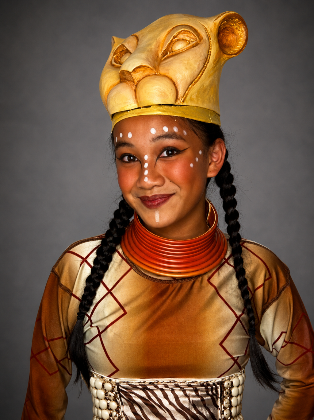 Golden Lion & Lion Cub Costume Set