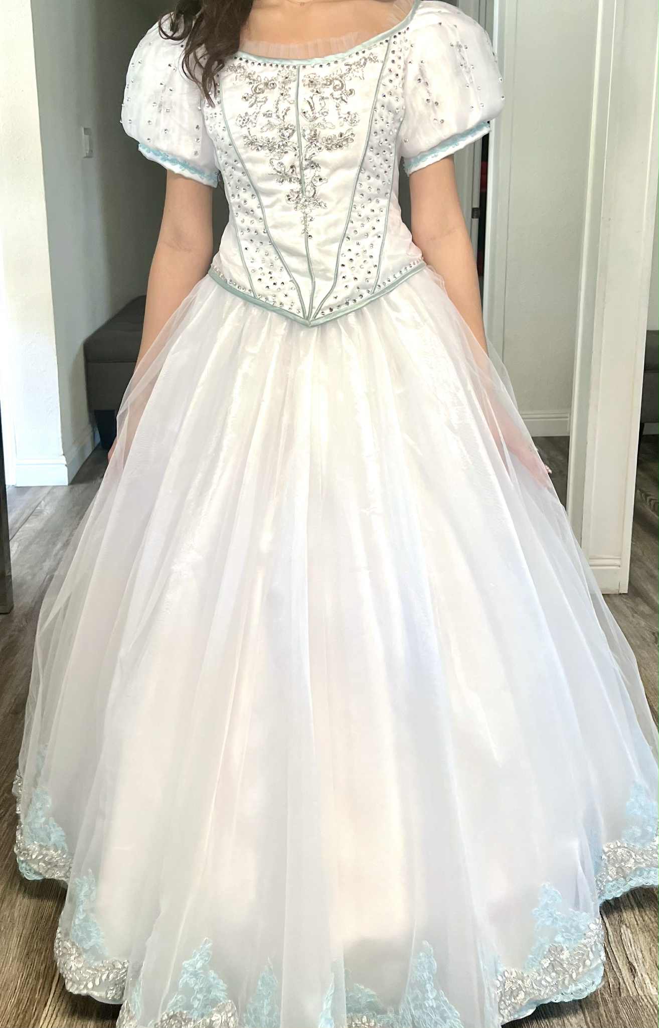 Ariel Inspired Wedding Gown Costume, Premium Fairytale Bridal Stage Dress
