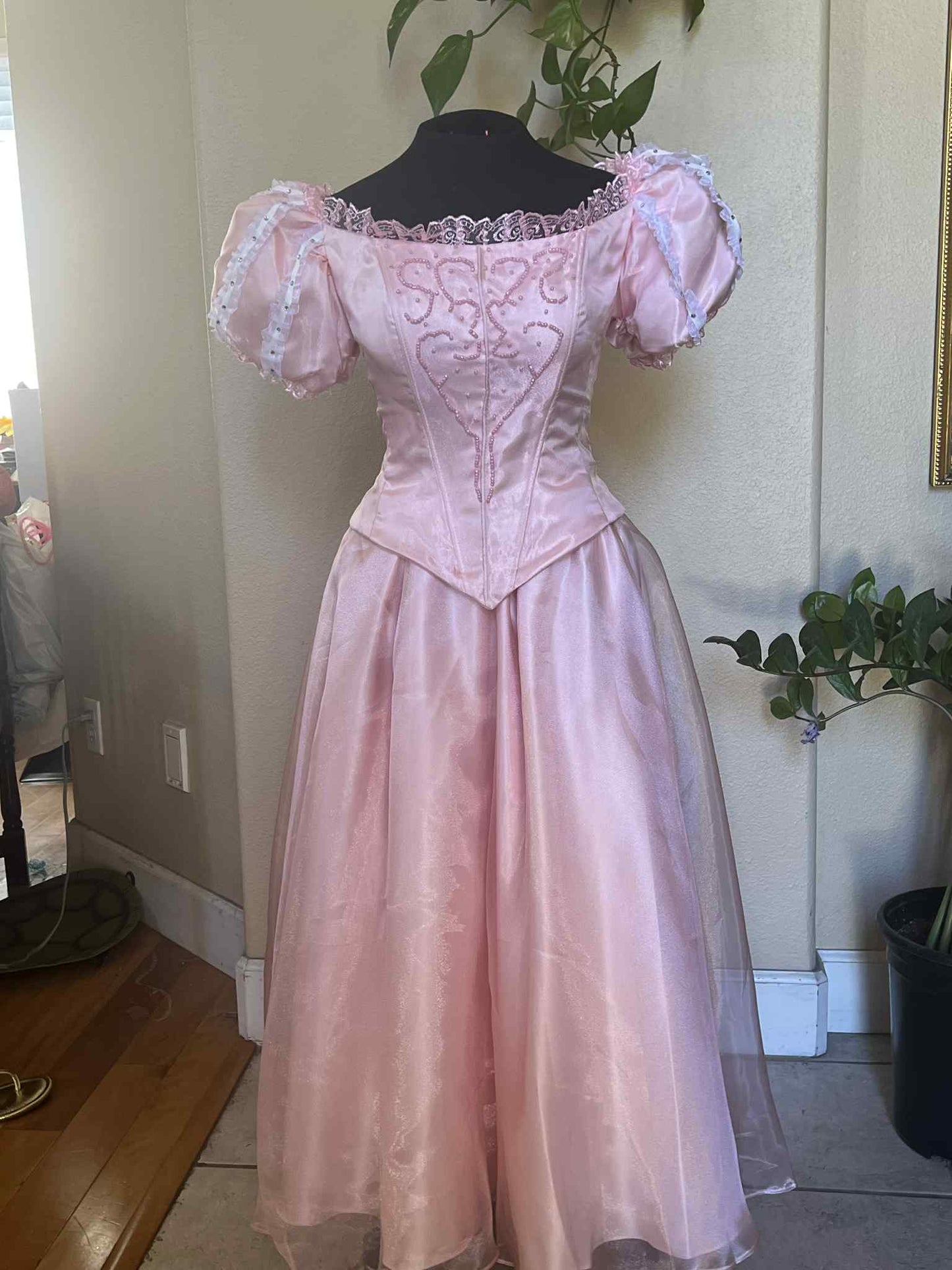 Ariel-Inspired Pink Princess Gown, Premium Fairytale Stage & Event Dress