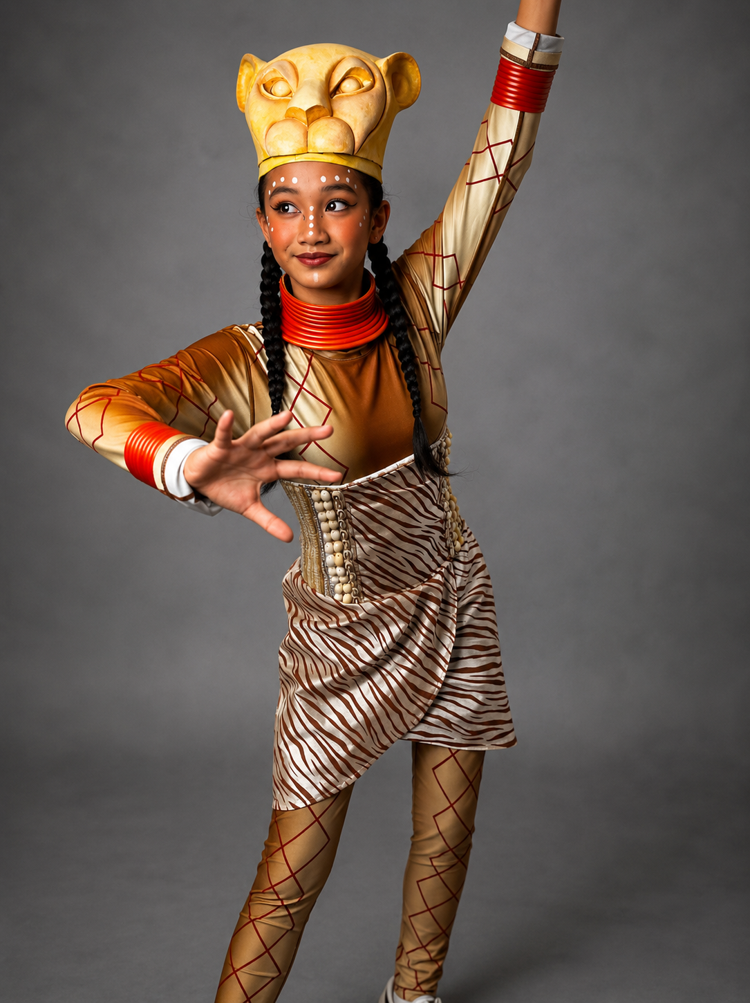 Golden Lion & Lion Cub Costume Set