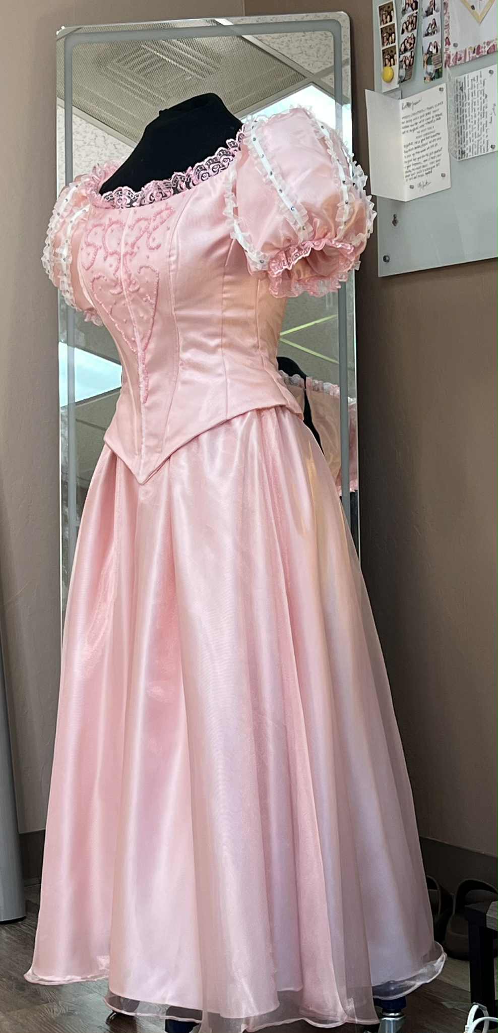 Ariel-Inspired Pink Princess Gown, Premium Fairytale Stage & Event Dress