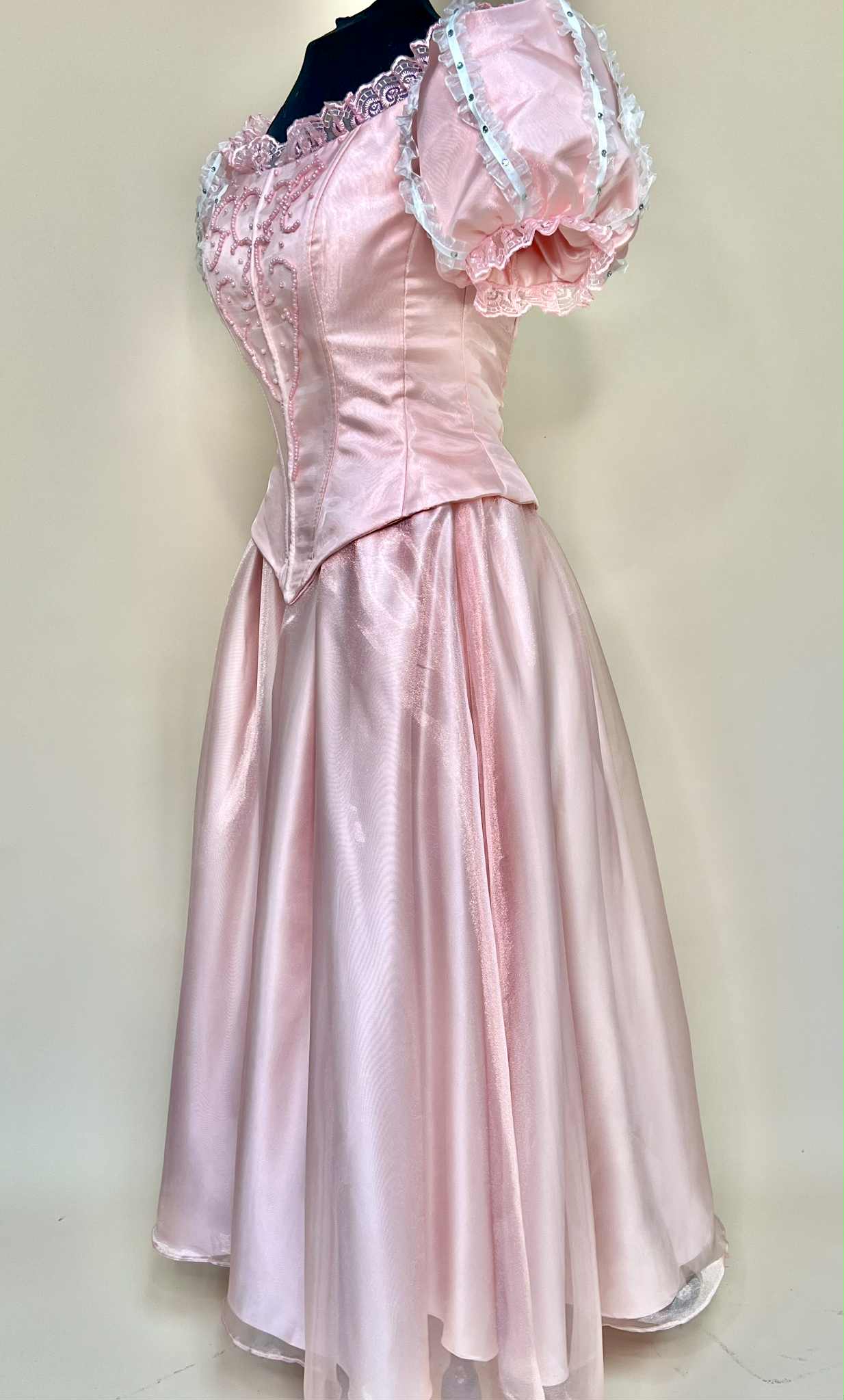 Ariel-Inspired Pink Princess Gown, Premium Fairytale Stage & Event Dress