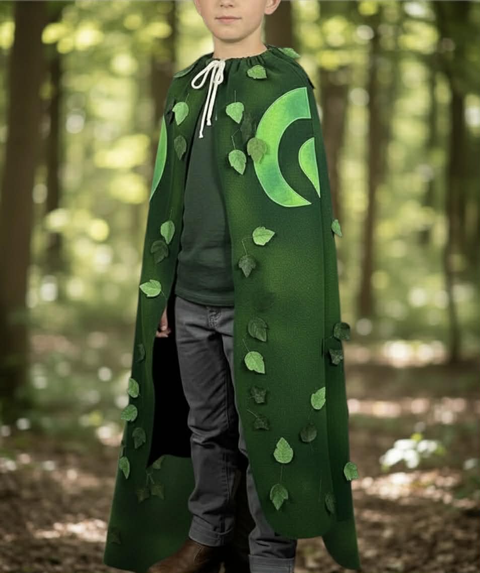 Frozen Inspired Troll Cape, Premium Forest Character Stage Cloak