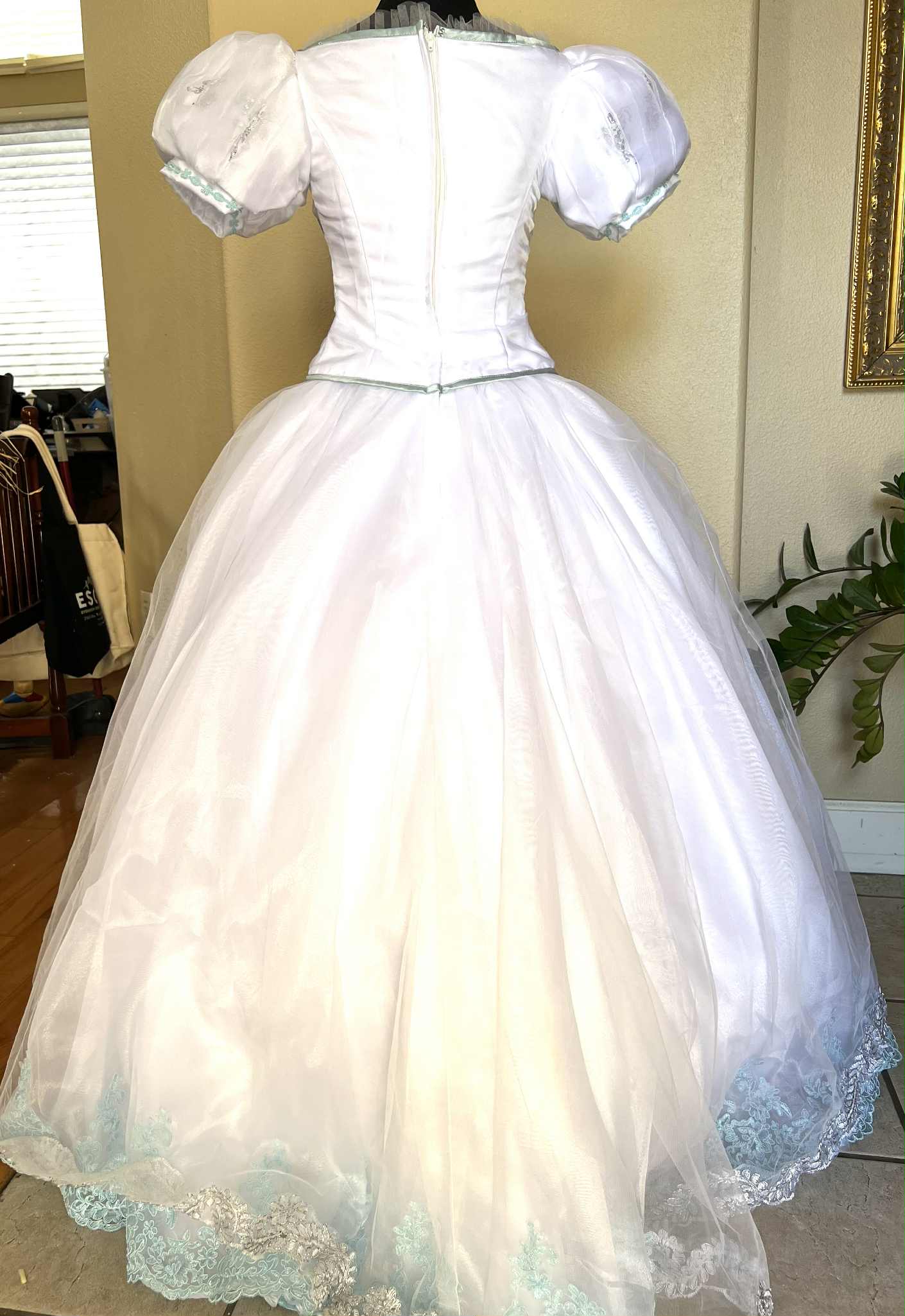 Ariel Inspired Wedding Gown Costume, Premium Fairytale Bridal Stage Dress