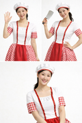 Red & White Gingham Chef Costume – Theatre & Performance Ready
