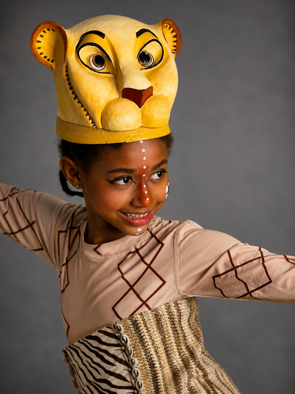Golden Lion & Lion Cub Costume Set