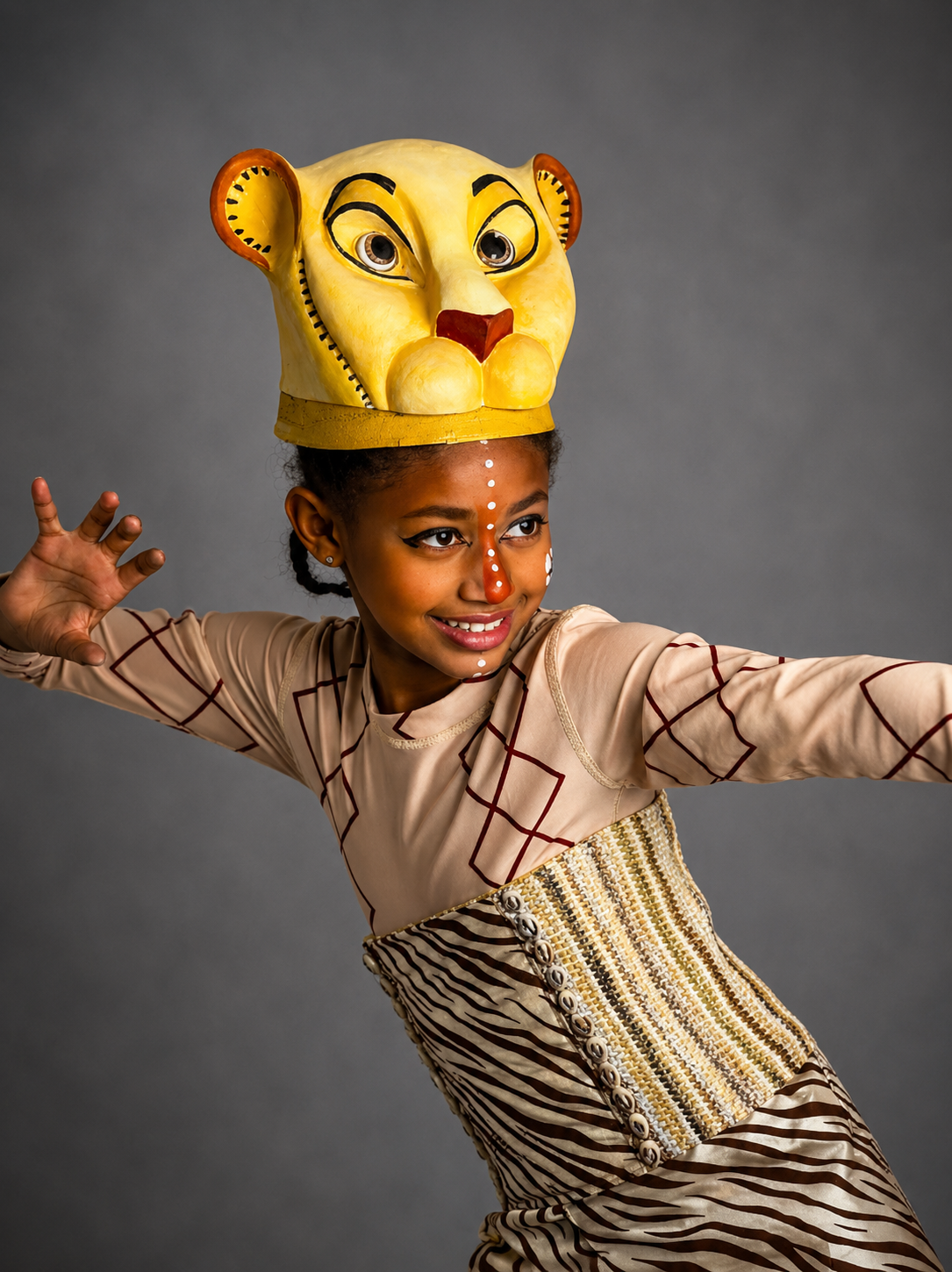 Golden Lion & Lion Cub Costume Set