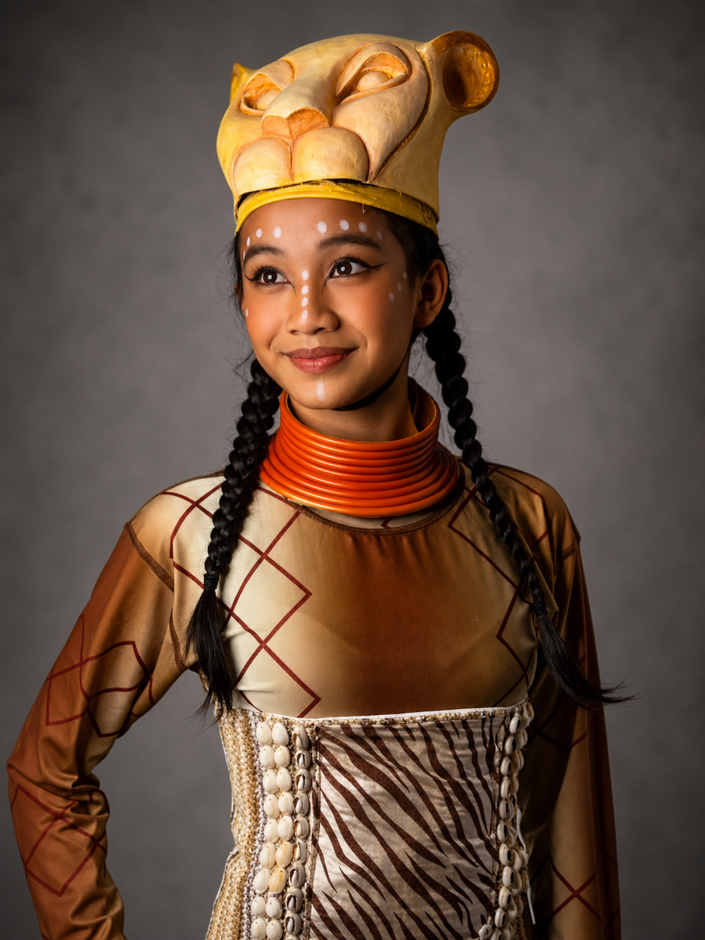 Golden Lion & Lion Cub Costume Set