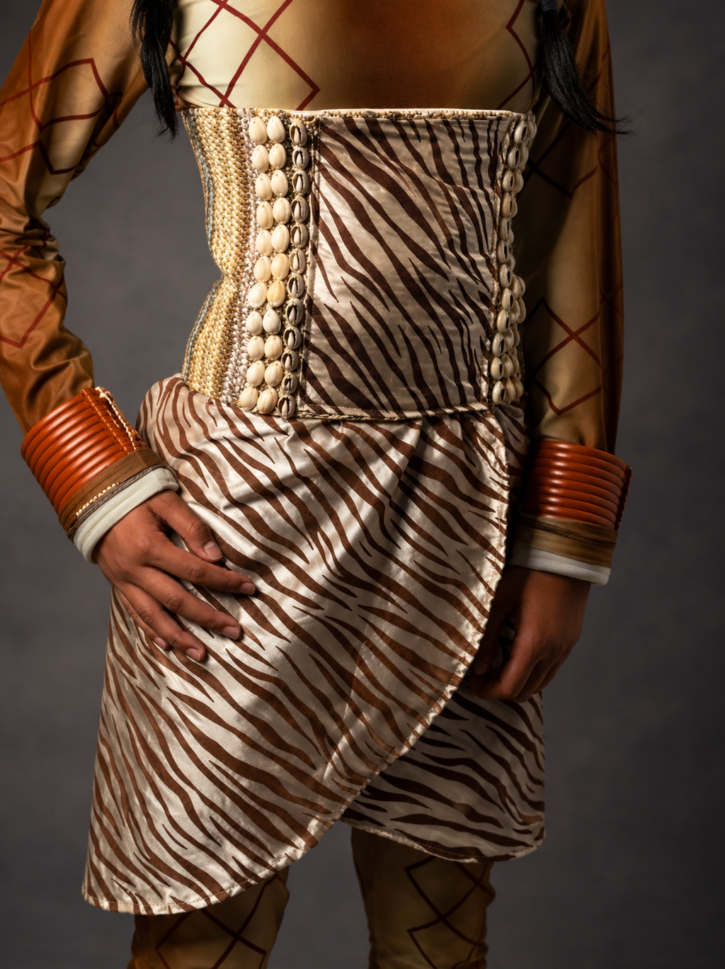 Golden Lion & Lion Cub Costume Set