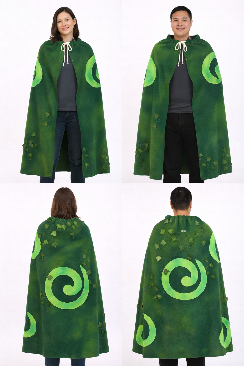 Frozen Inspired Troll Cape, Premium Forest Character Stage Cloak