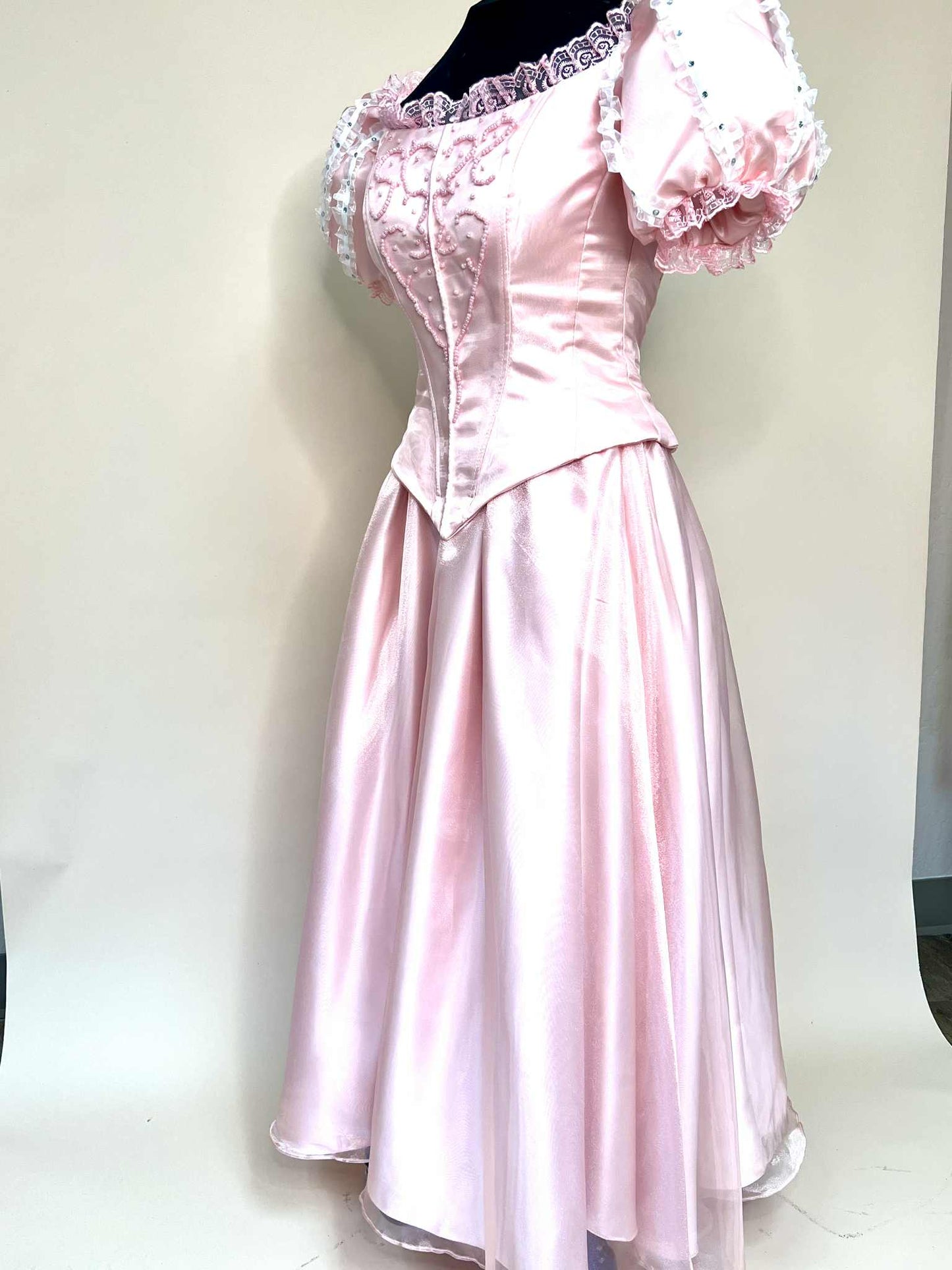 Ariel-Inspired Pink Princess Gown, Premium Fairytale Stage & Event Dress